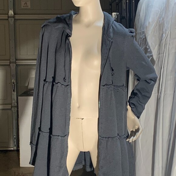 Free People Raw-Edge Zip-Front Hoodie NWT - Picture 16 of 16